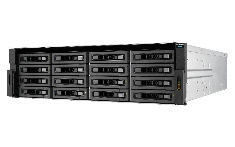 QNAP REXP-1620U-RP boîtier de disques 0 To Rack (3 U) Noir