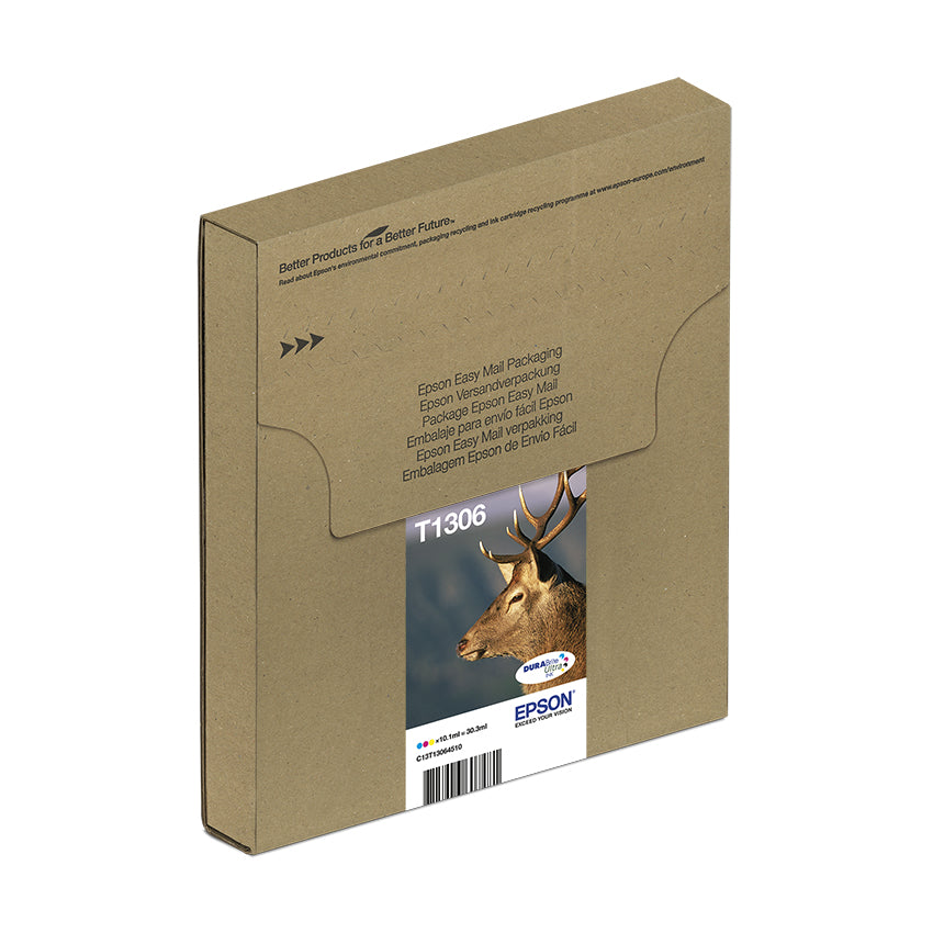 EPSON 1LB Multipack 3-colours T1306 DURABrite Ultra Ink EasyMail