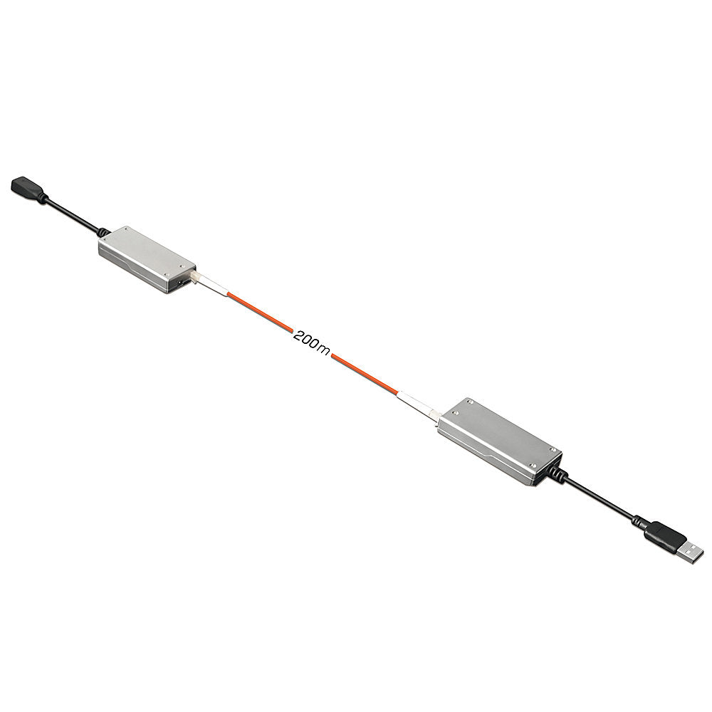 LINDY USB 2.0 MM Fibre Optic Extender 200m