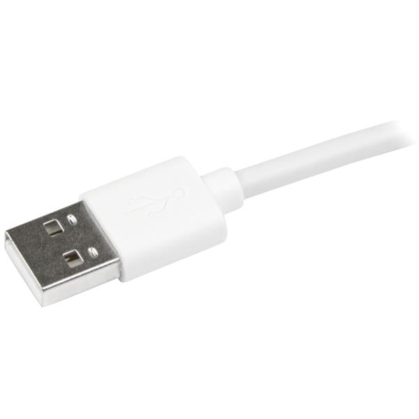 3ft Angled Lightning to USB Cable White