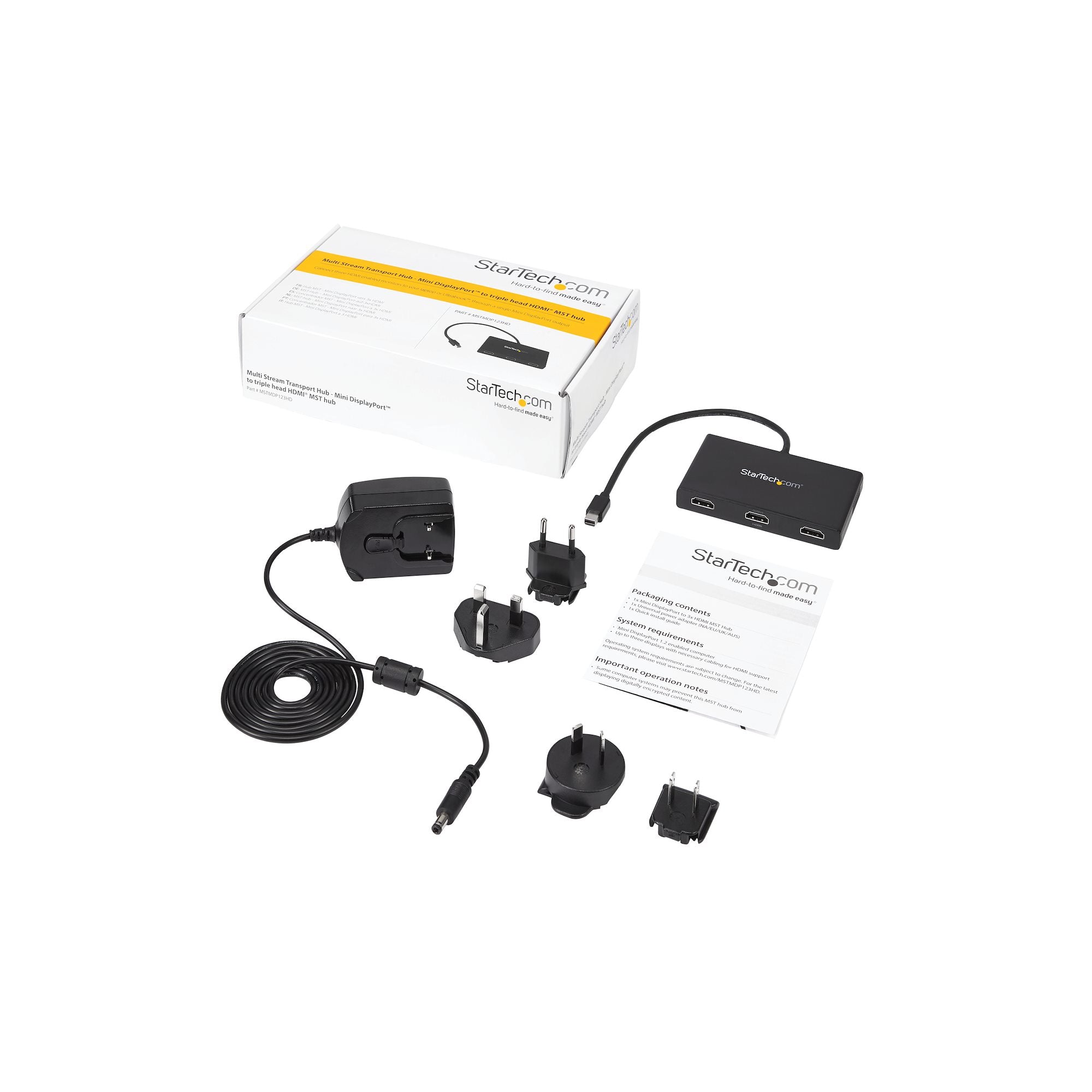 MST Hub - Mini DisplayPort to 3x HDMI