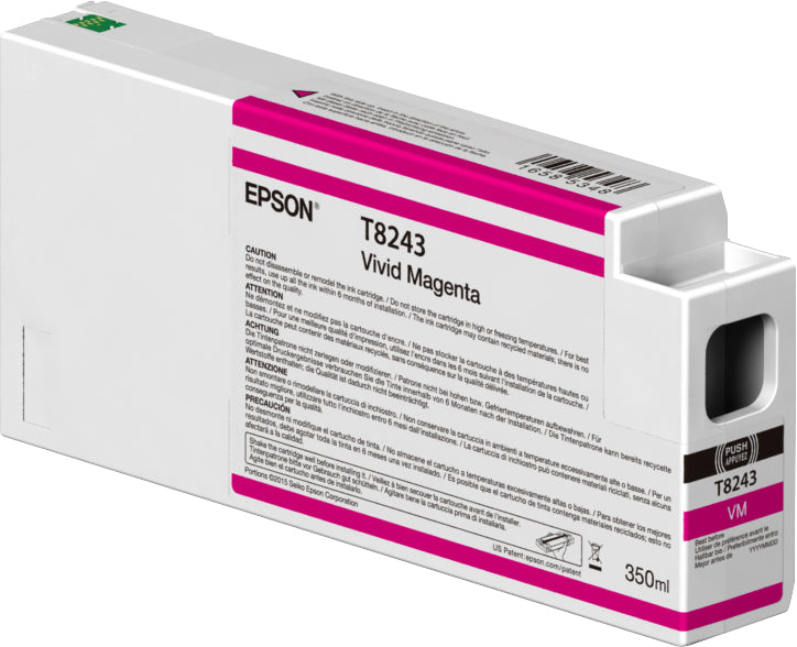 EPSON Singlepack Vivid Magenta T824300 UltraChrome HDX/HD 350ml