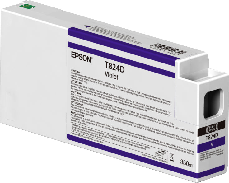 EPSON 5LB Singlepack Violet T824D00 UltraChrome HDX 350ml