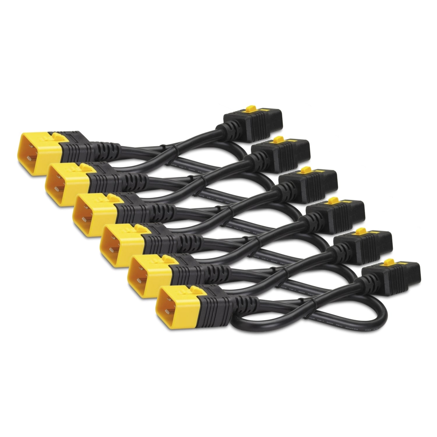 APC Color Coded Locking Power Cords Power cable IEC 60320 C20 to IEC 60320 C19 blue pack of 6