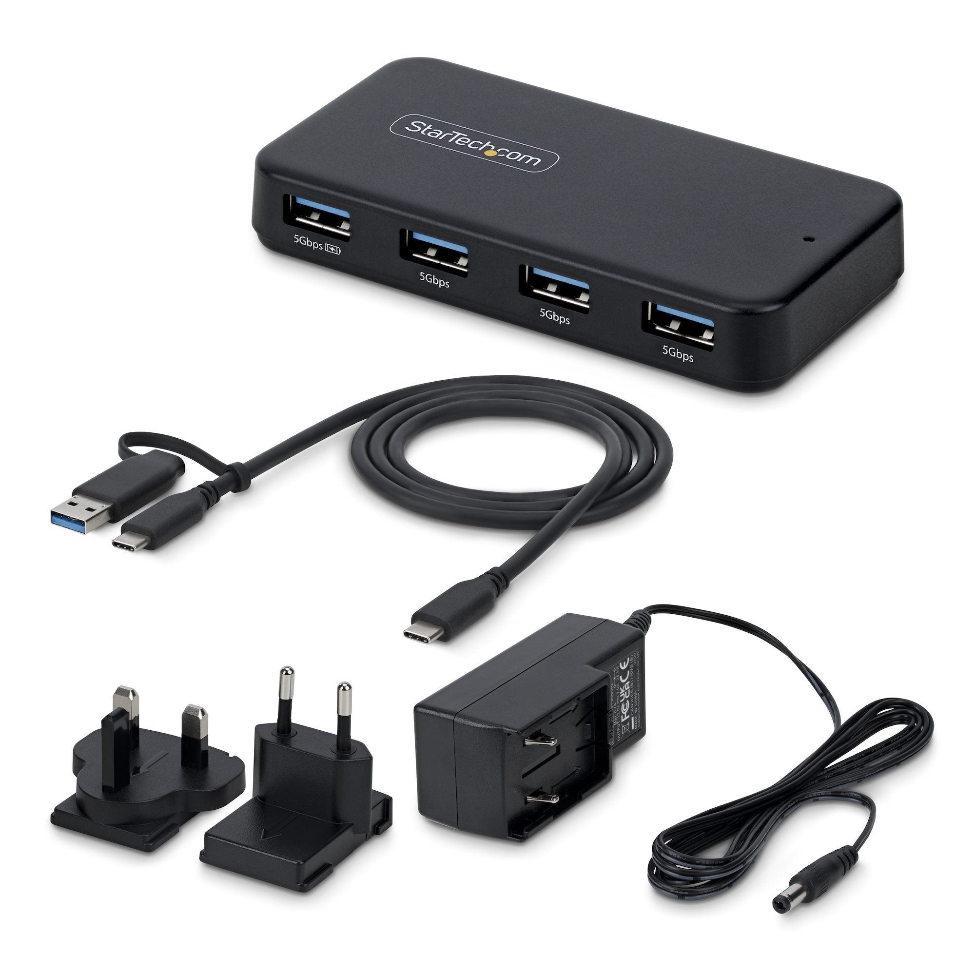 4-Port USB-A Hub 5Gbps Self-Powered