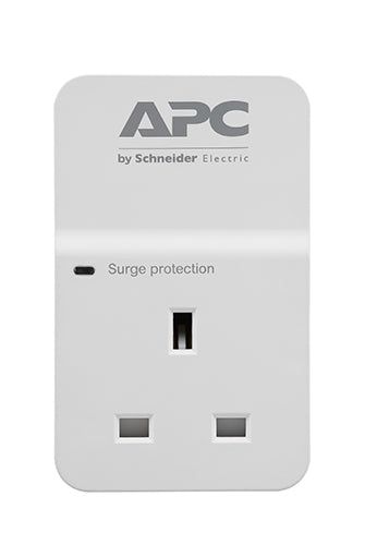 APC SurgeArrest Essential Surge protector AC 230V output connectors 1 United Kingdom white