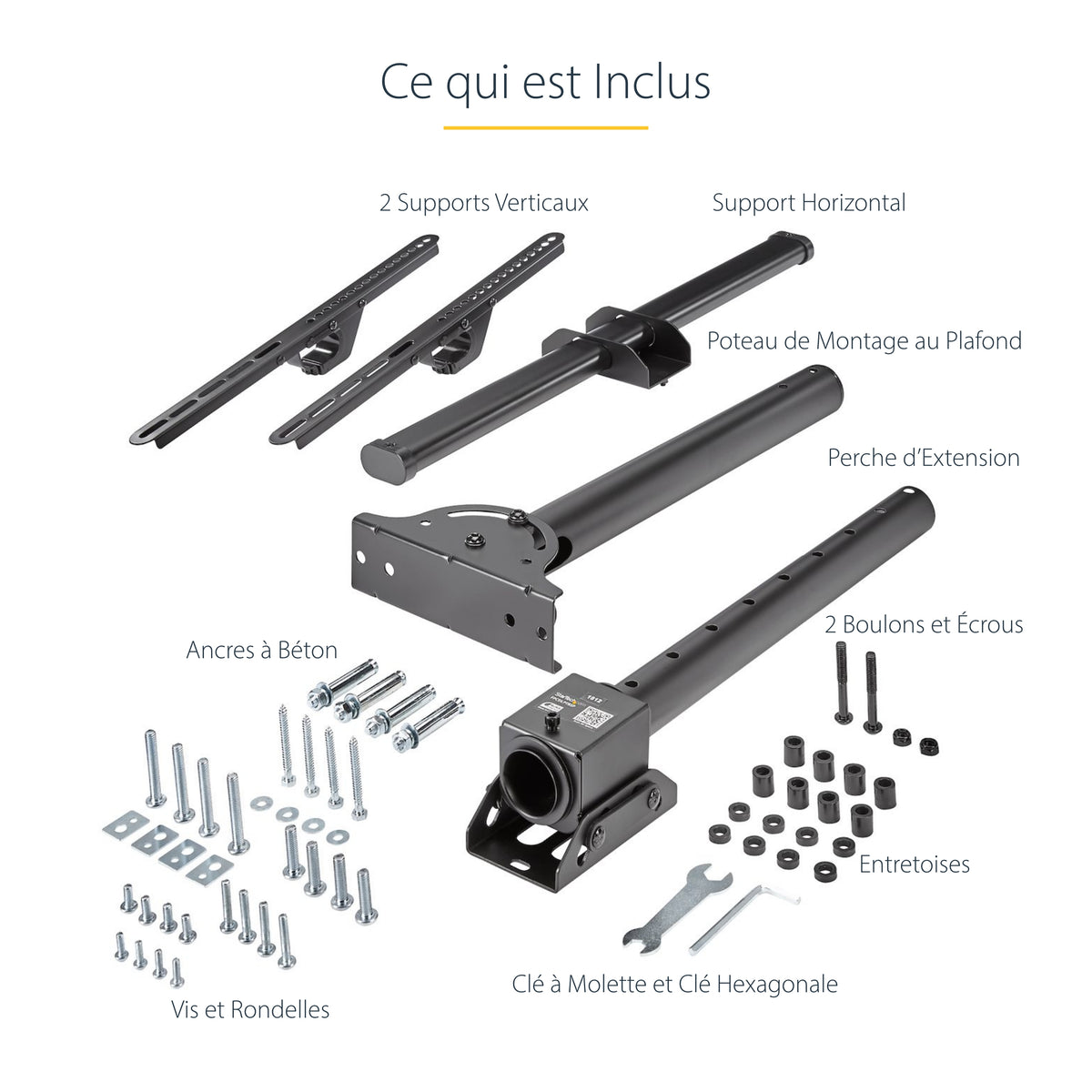 TV Mount Ceiling Short Pole 32"-70" TV