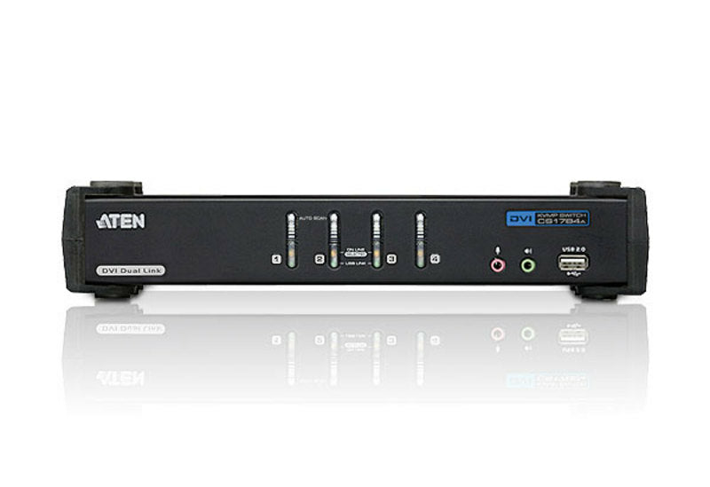 ATEN 4-Port USB DVI Dual Link/Audio KVMP Switch