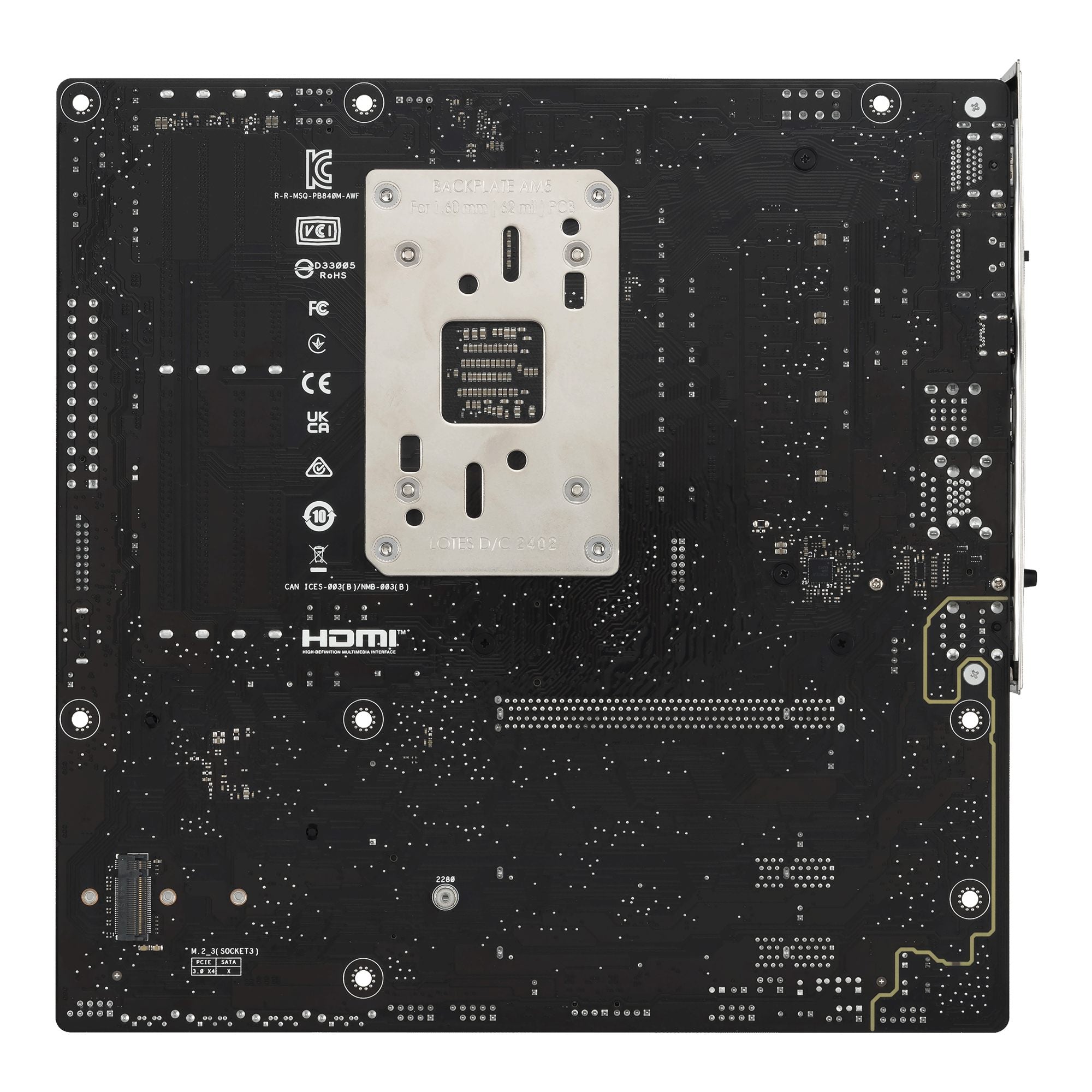 ASUS PRIME B840M-A WIFI AM5 DDR5 micro ATX MB 1xHDMI 2xDP 3xM.2 4xSATA