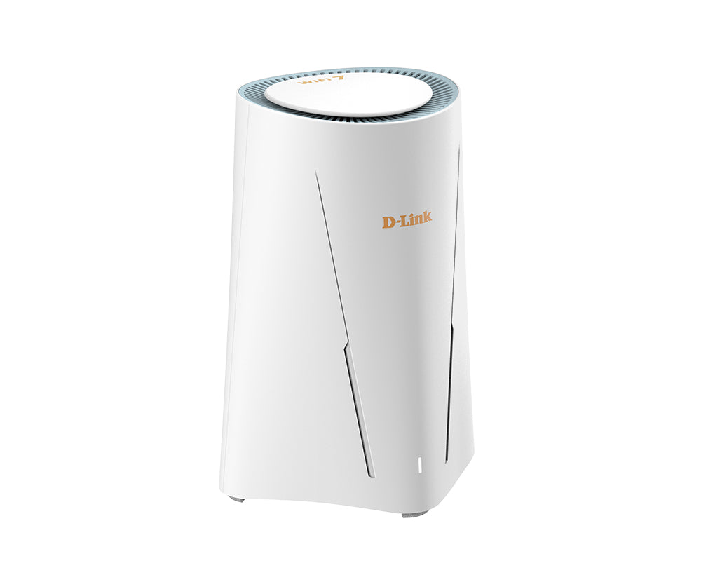 D-LINK Routeur de bureau 5G NR/4G LTE Wi-Fi 7 BE3600 1 port LAN 2.5GB 1 port WAN/LAN 2.5GB Wi-Fi BE3600