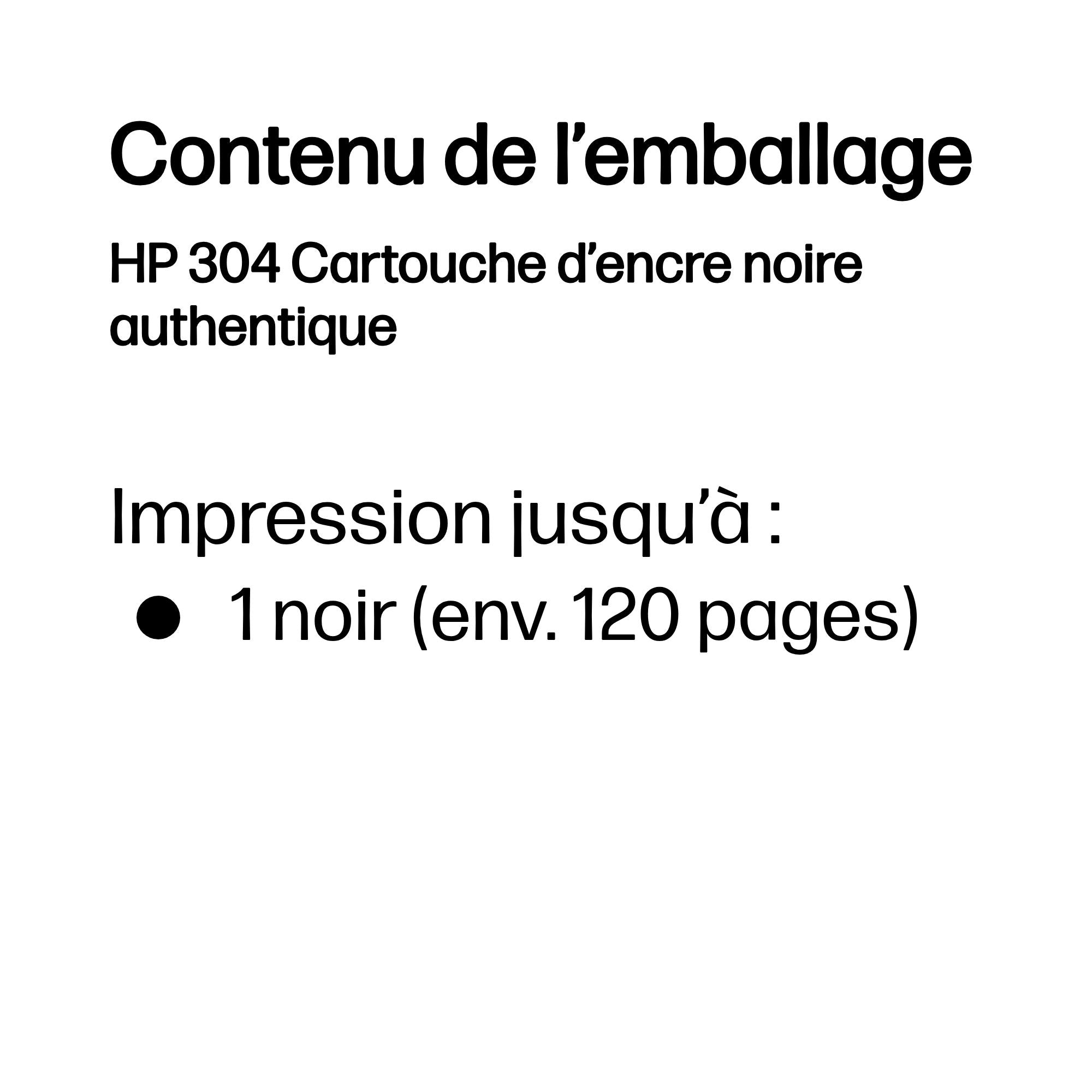 HP 304 originalBlack Ink cartridge N9K06AE 301 Blister