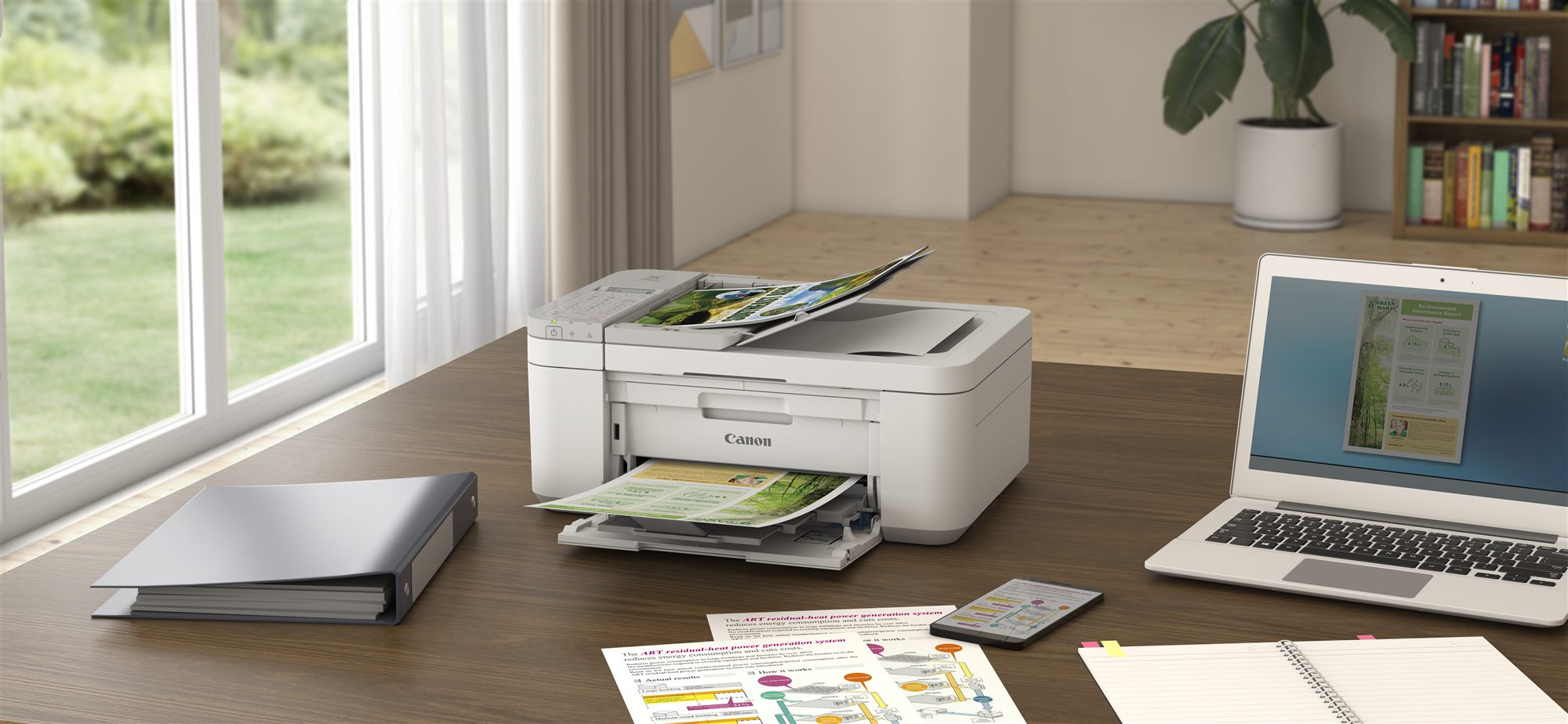 CANON PIXMA TR4756i MFP colour inkjet A4 6.4ppm Copy 8.8ipm Print 120sheets USB Wi-Fi White