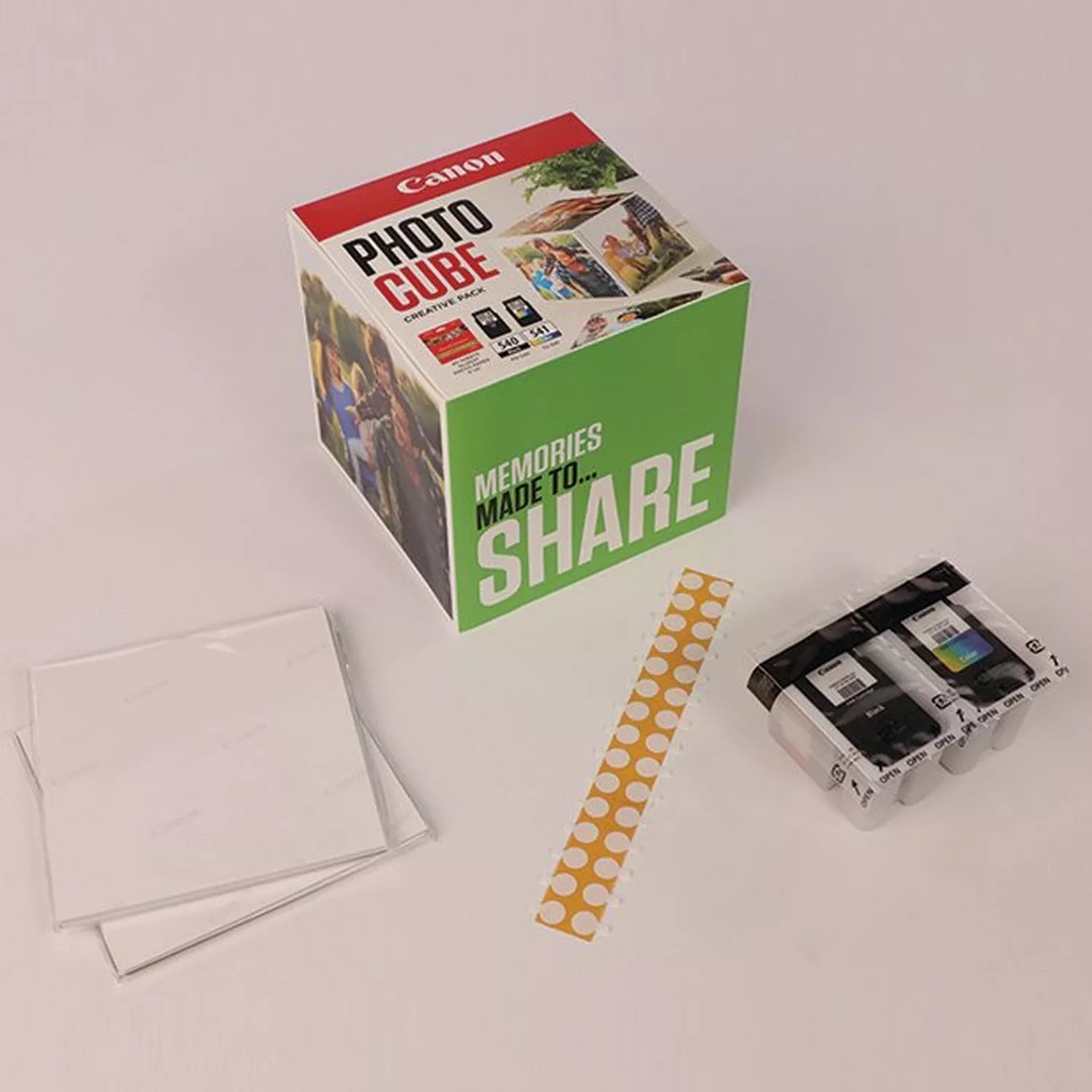 CANON PG-540/CL-541 Ink Cartridge Photo Cube Creative Pack White Green
