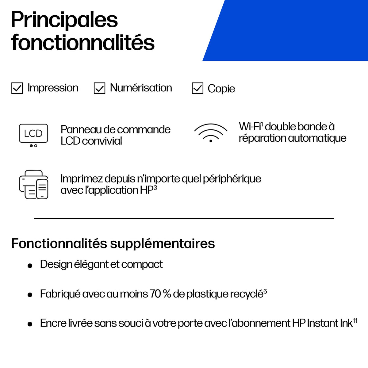 HP DeskJet 2910 A jet d'encre thermique A4 4800 x 1200 DPI 7,5 ppm Wifi