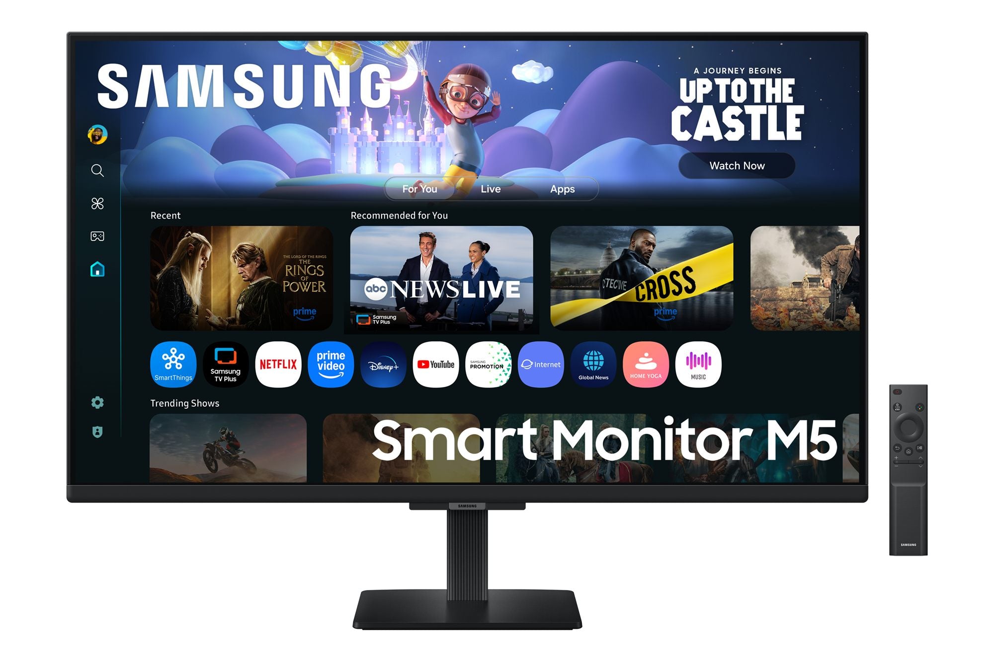 SAMSUNG LS32FM500EUXEN 32p FHD Smart Monitor M50F White Smart TV Apps Airplay 2HDMI