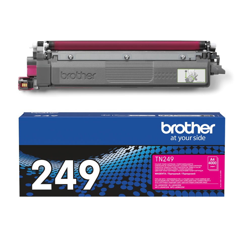 BROTHER TN-249M Magenta Toner Cartridge Prints 4.000 pages