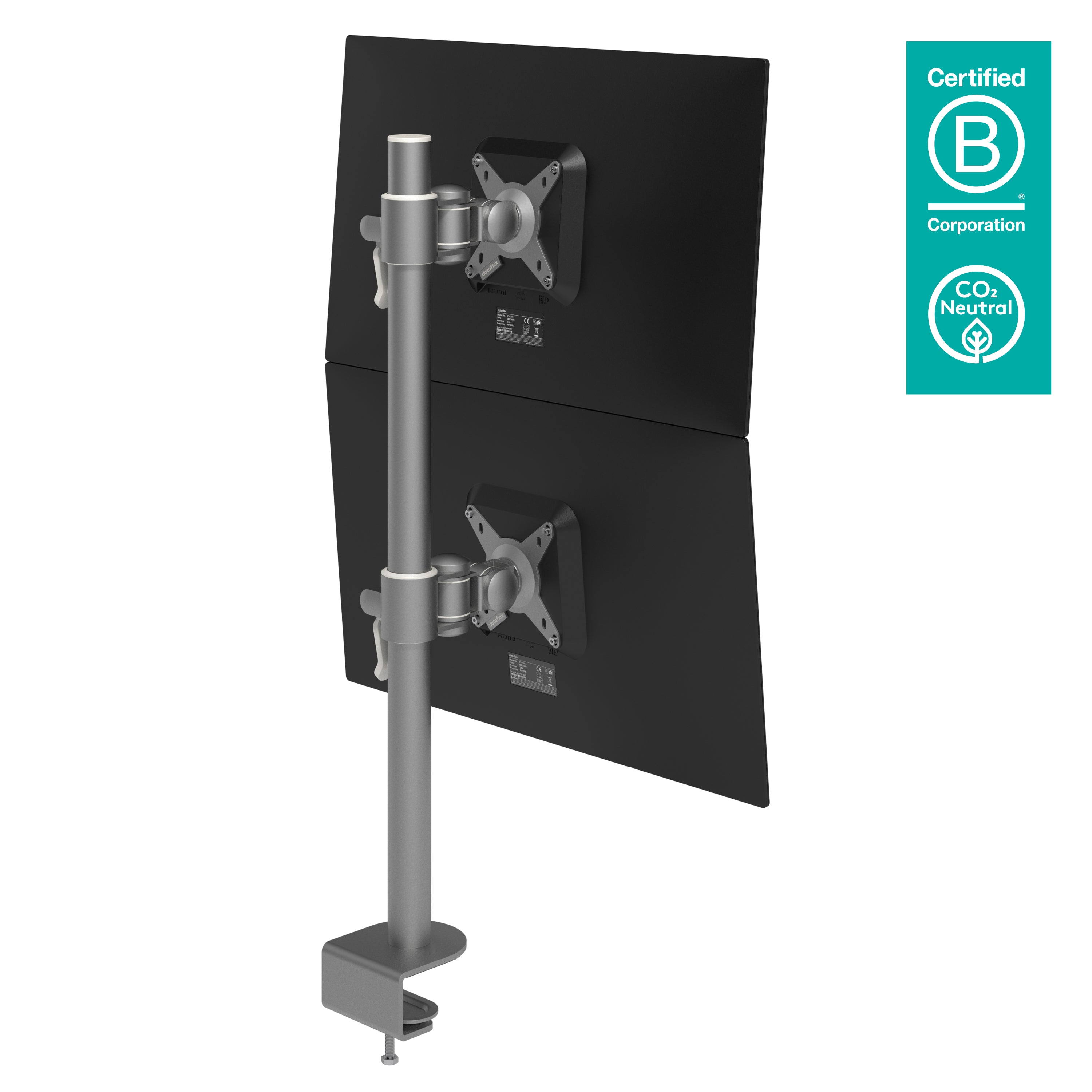DATAFLEX Support à fixer / pincer  Viewmate 52672 - 2 écrans
