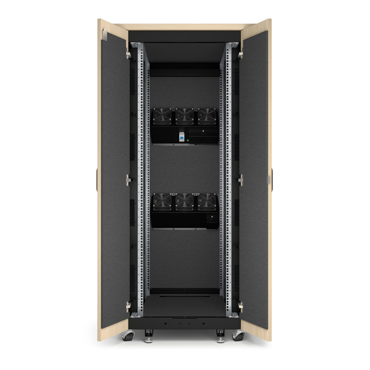 APC NetShelter Soundproof Server Rack 32U 230V 1666H x 750W x 1134D mm Maple