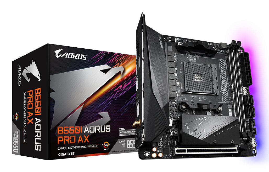 GIGABYTE B550I AORUS PRO AX carte mere AMD B550 Emplacement AM4 mini ITX