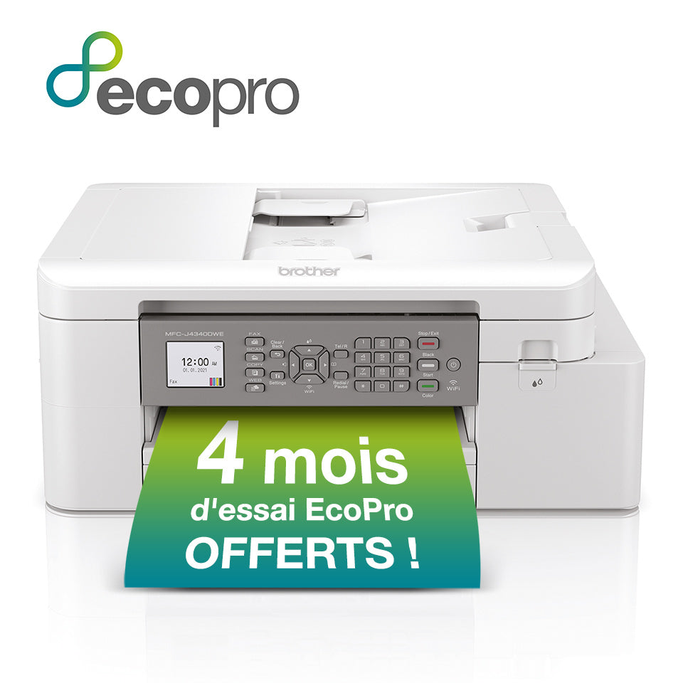 BROTHER MFCJ4340DWE ECOPRO Inkjet Multifunction Printer 4in1 20/19ppm 1200x2400dpi (P)