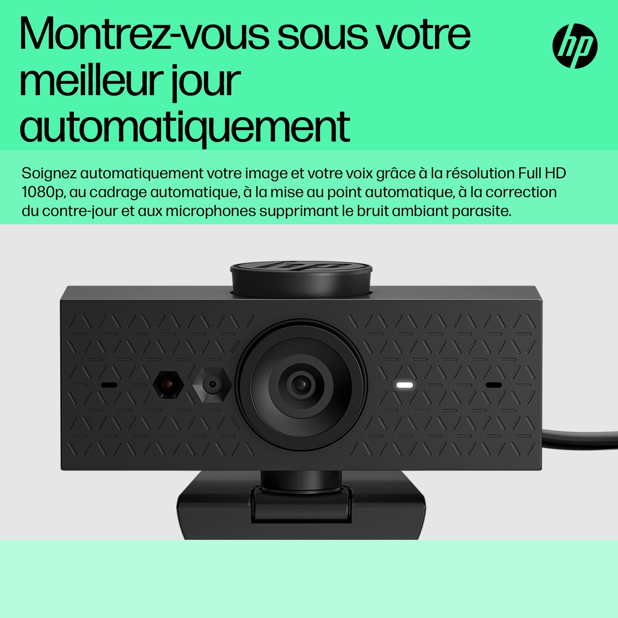 Webcam HP 625 - FHD 1080p 4MP, USB (6Y7L1AA)