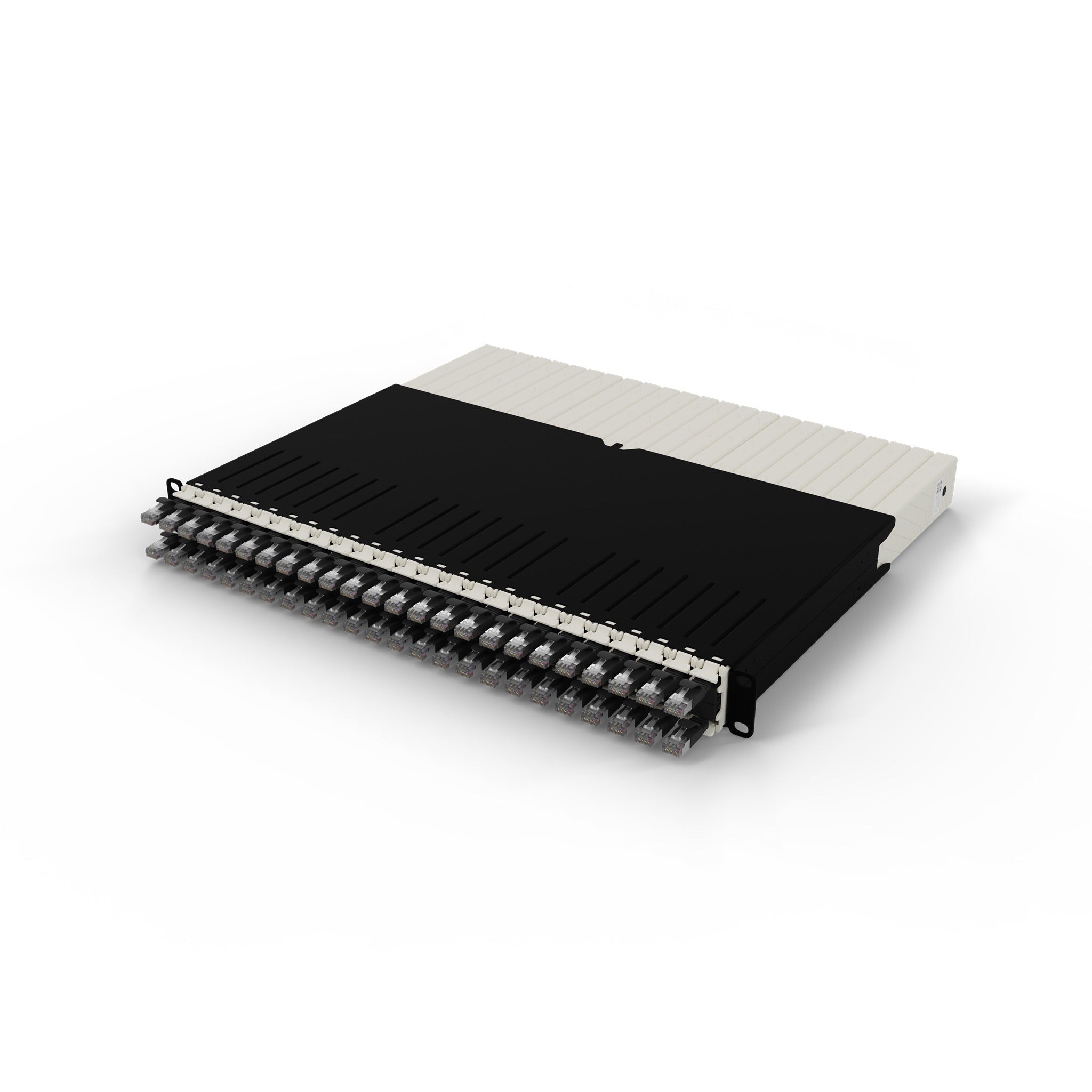 PATCHBOX ONE 24x CAT6A STP NOIR 0,8 m 8U