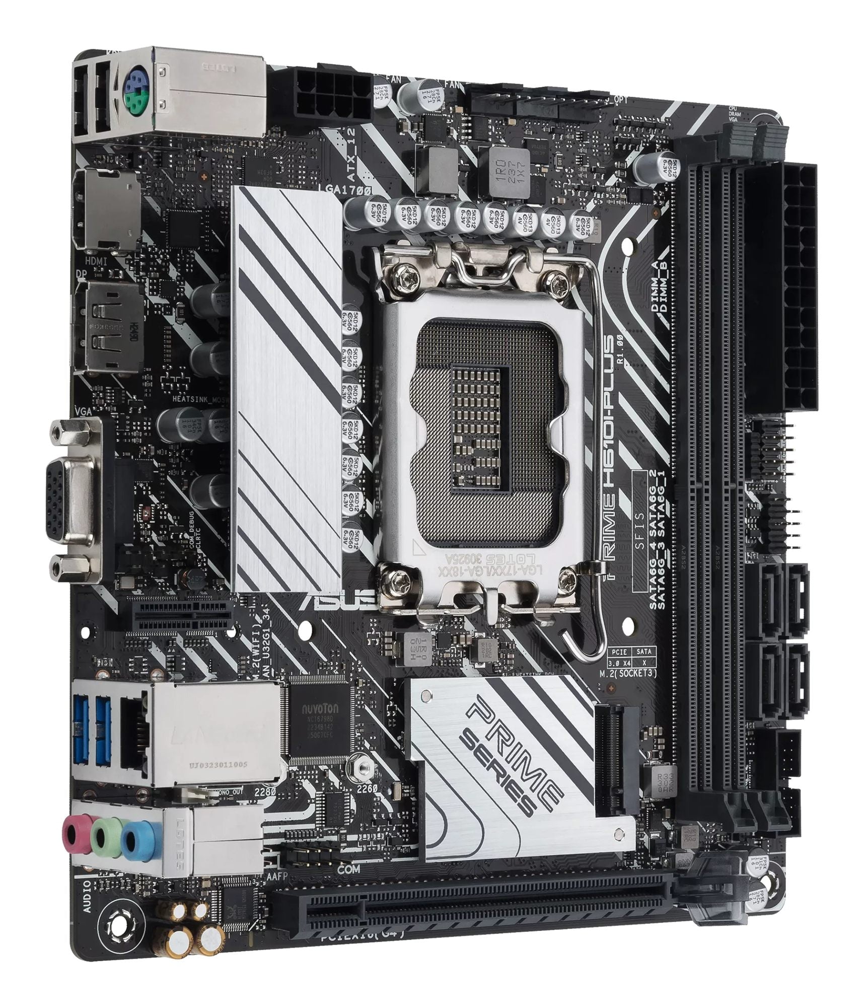 ASUS PRIME H610I-PLUS-CSM Intel LGA 1700 2DDR5 miniATX 4xSATA MB 1xHDMI 1xDP 1xD-Sub