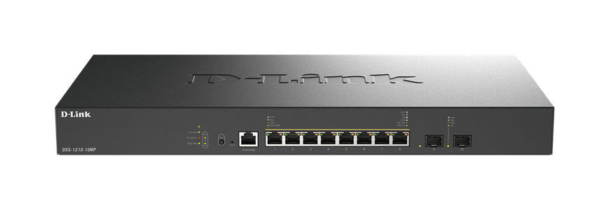 D-LINK Smart+ Switch Nuclias Connect L2+ 8 ports Multi-Gigabit POE++ 100M/1G/2.5G/5G/10G and 2 ports 10GbE SFP+