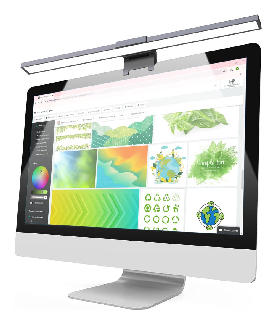 Techly I-LAMP-DSK11 Lampe LED 5W Tactile Dimmable pour Moniteur