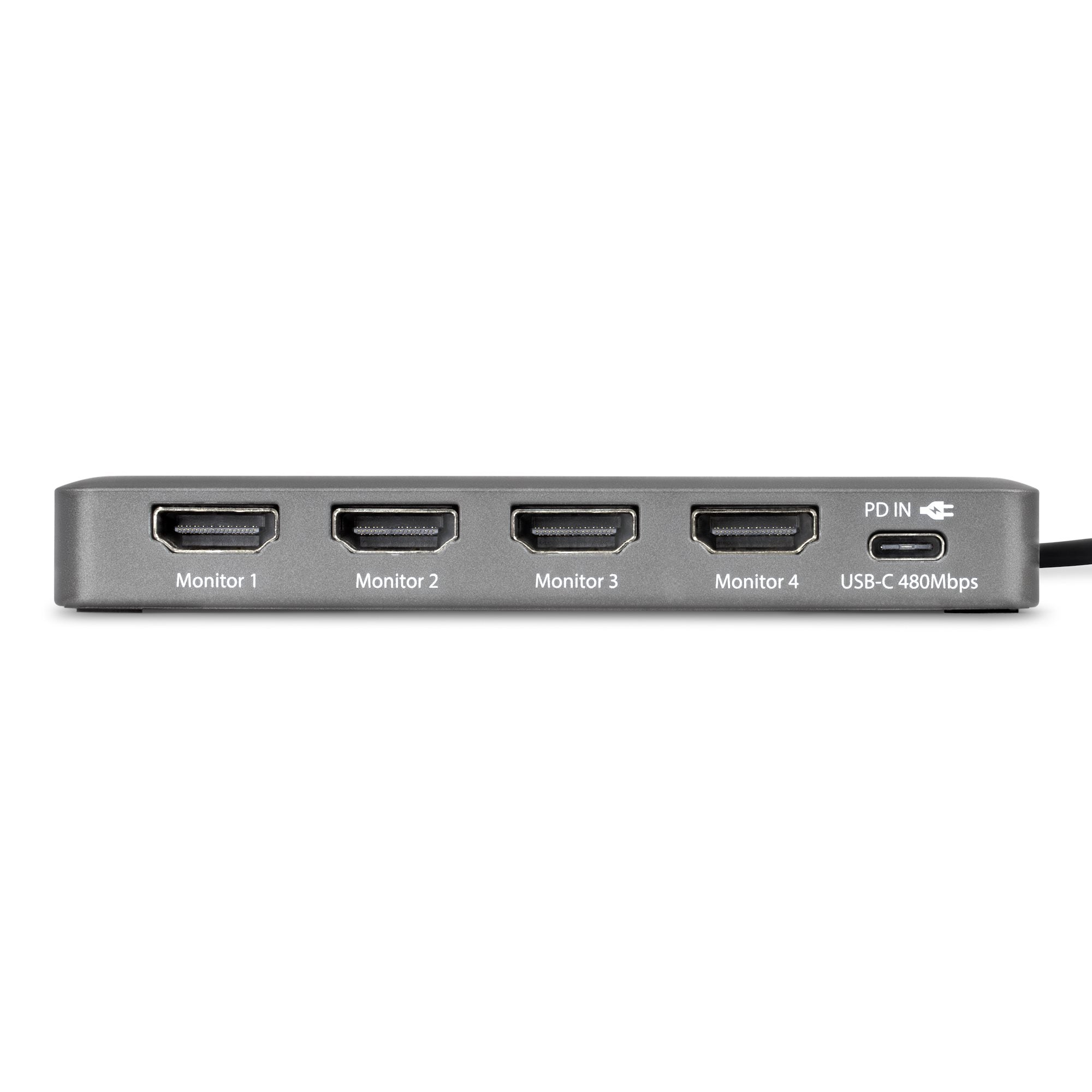 USB-C to Quad HDMI Adapter