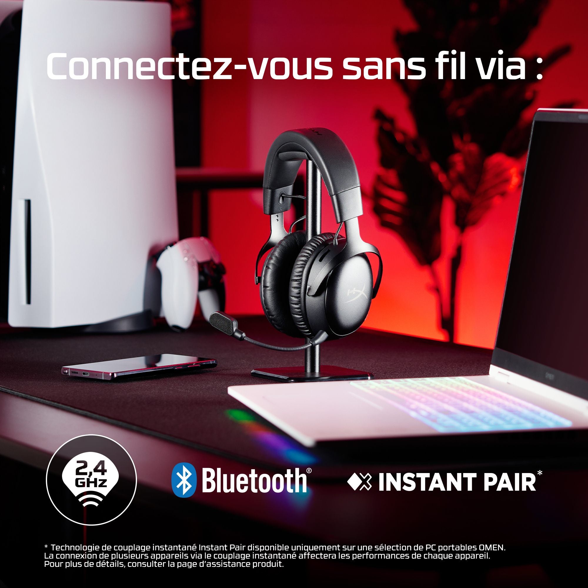 HyperX Cloud III S Wireless - Casque de jeu (Noir)