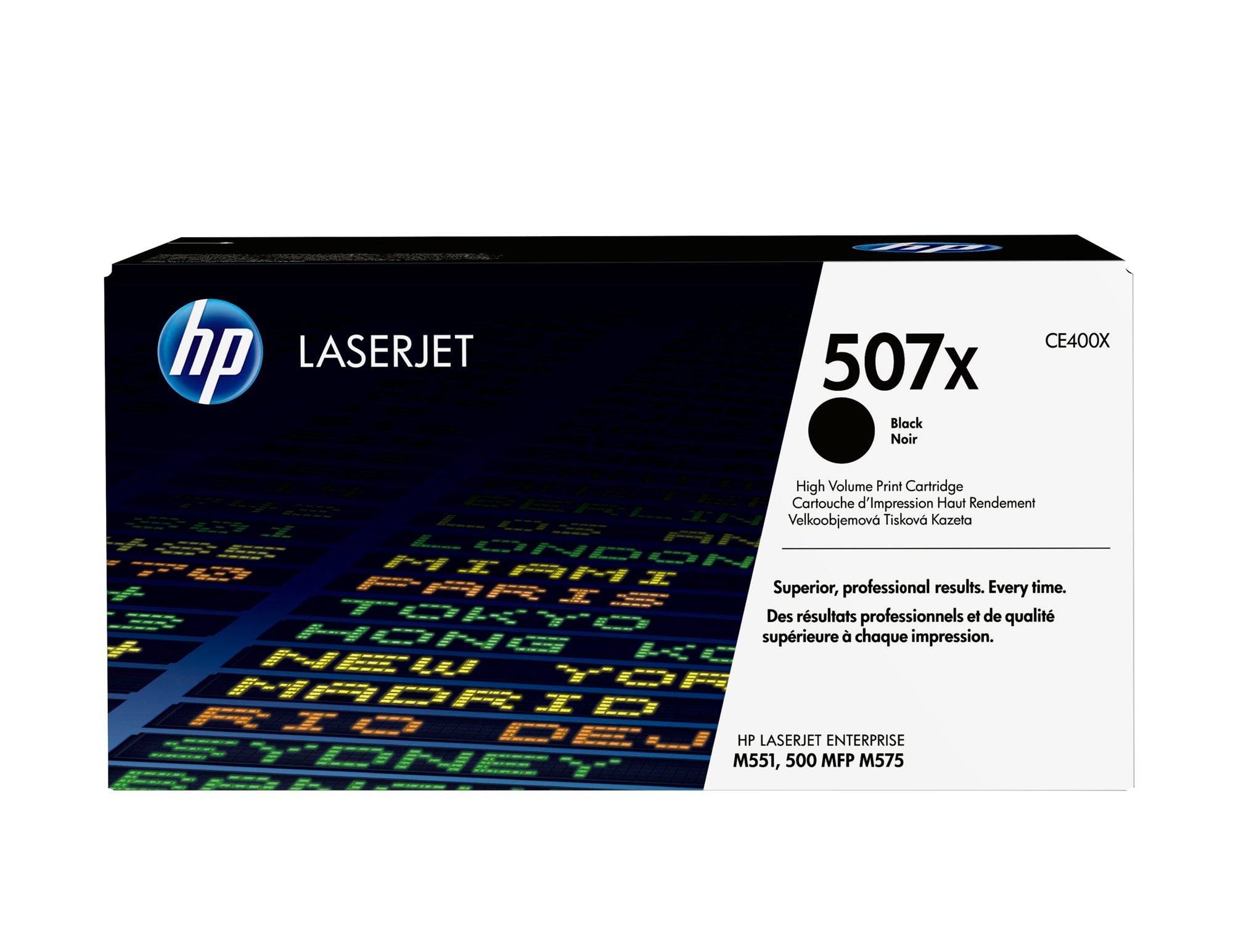 HP 507X original Toner cartridge CE400X black high capacity 11.000 pages 1-pack