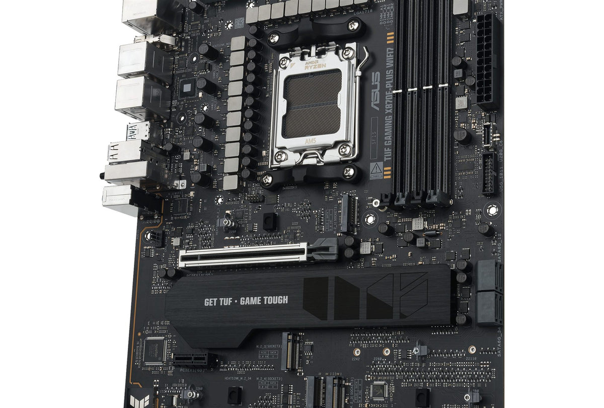 ASUS TUF GAMING X870E-PLUS WIFI7 AMD AM5 ATX motherboard 4xDDR5 PCIe 5.0 x16 4xM.2 1xHDMI 2xSATA