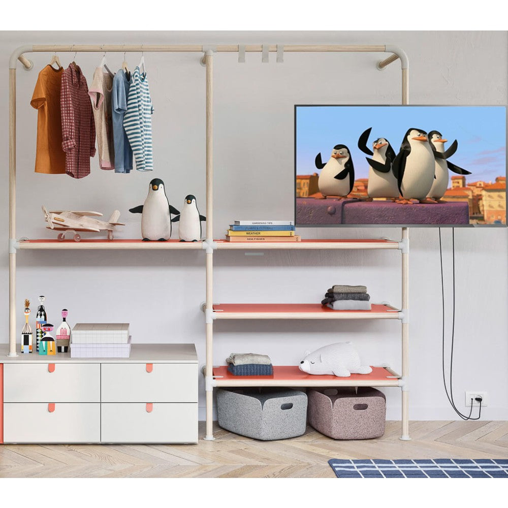 "Support de montage sur poteau TV Techly ICA-LCD 100BK 13-30"" pour installation de moniteur rotatif sur tuyau"