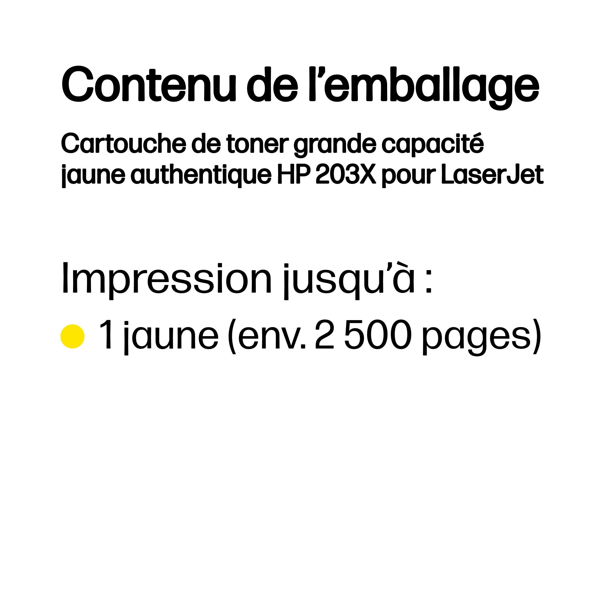 HP 203X Original Yellow LaserJet Toner Cartridge