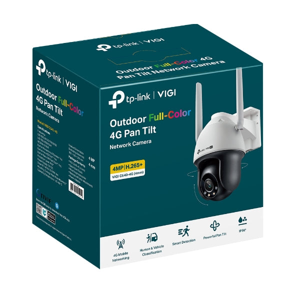 TP-LINK 4MP 4G LTE Full-Color Wi-Fi Pan/Tilt Network Camera