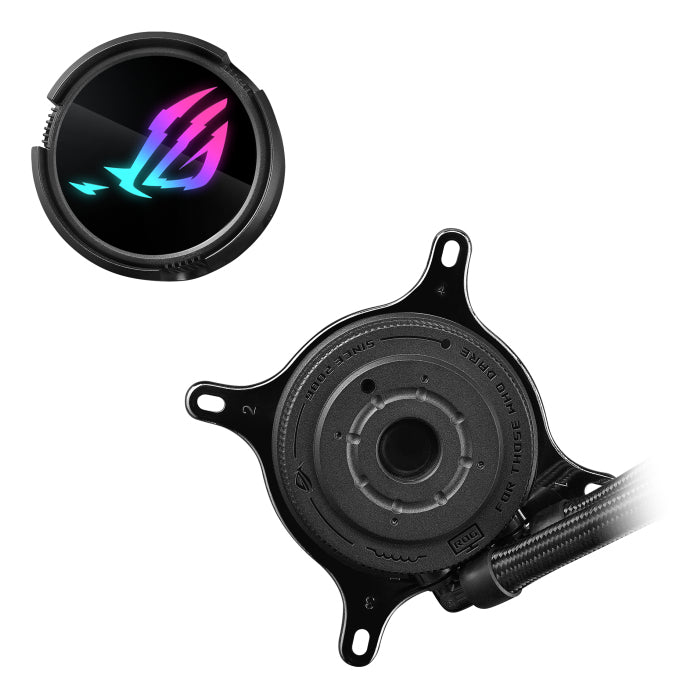ASUS ROG Strix LC III 240 ARGB all-in-one CPU liquid cooler with 360 rotatable water block Premium ROG ARGB fans