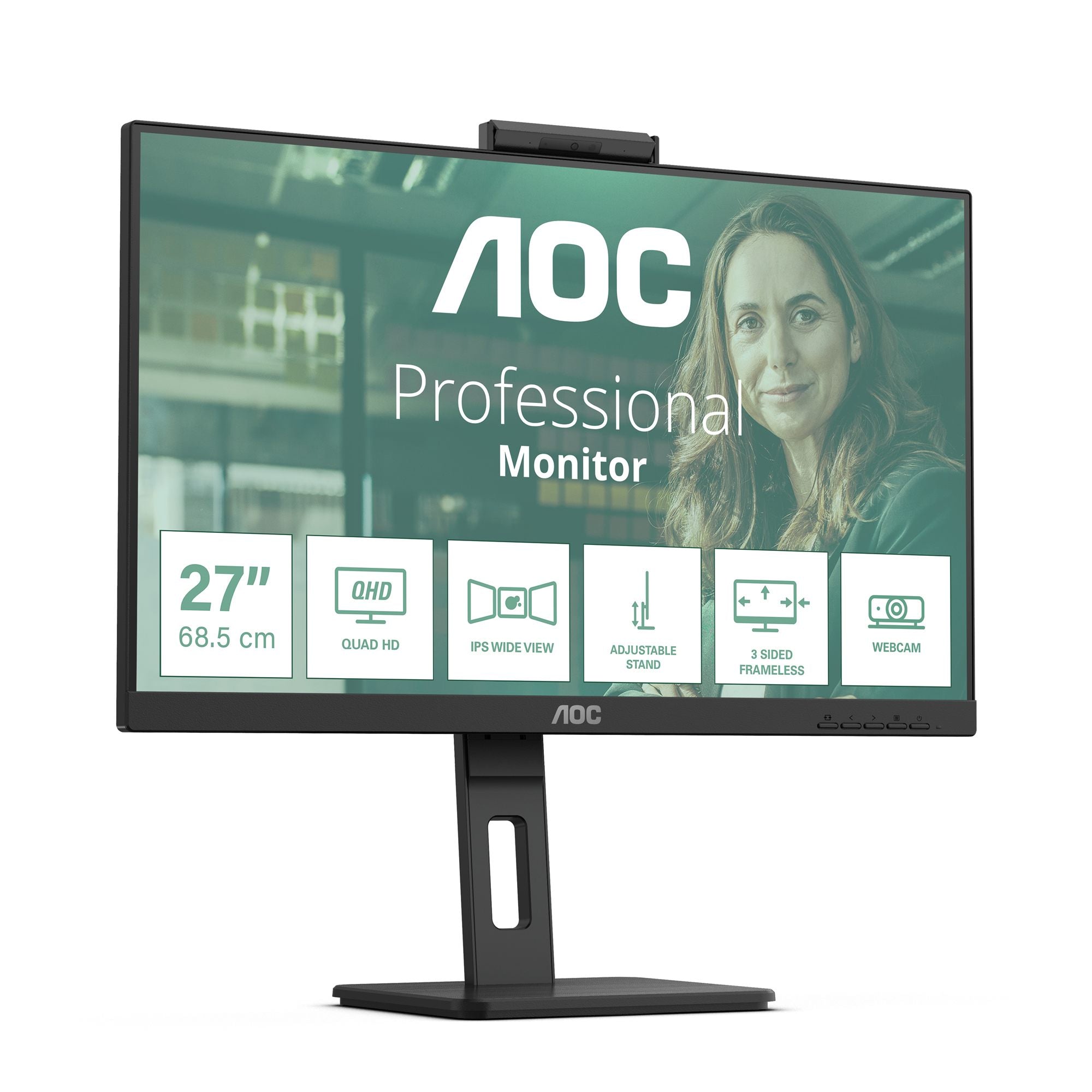 AOC Q27P3QW 27p IPS LCD TFT 2560x1440 2xHDMI DP