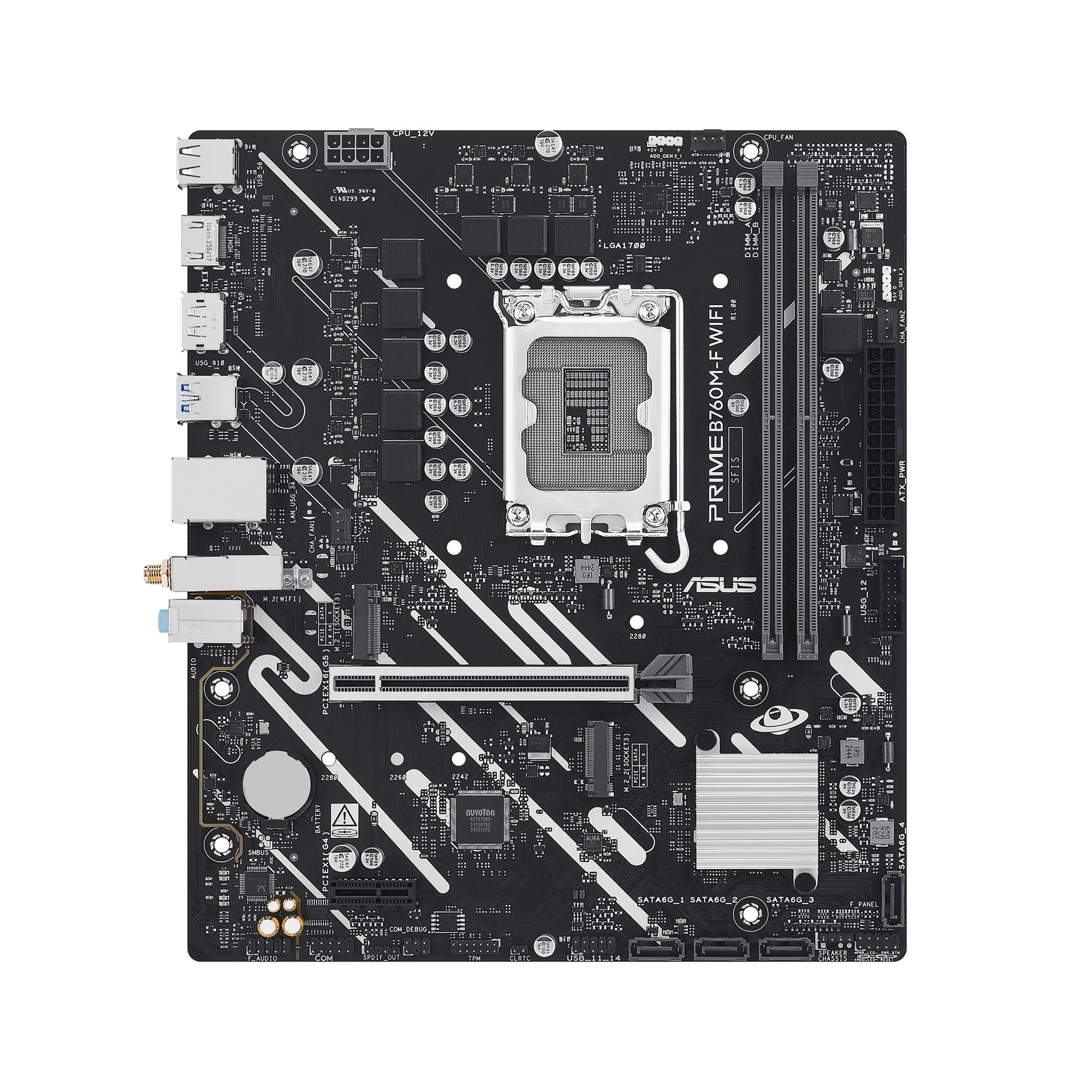 ASUS PRIME B760M-F WIFI LGA 1700 mATX motherboard DDR5 1xHDMI 1xDP 2xM.2 4xSATA