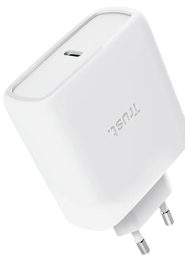 TRUST Alimentation universelle MAXO USB-C 65 watts GAN Apple PC 1 port + câble blanc