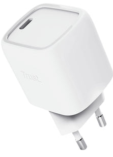 TRUST Alimentation universelle MAXO USB-C 30 watts GAN Smartphone tablette 1 port - Blanche