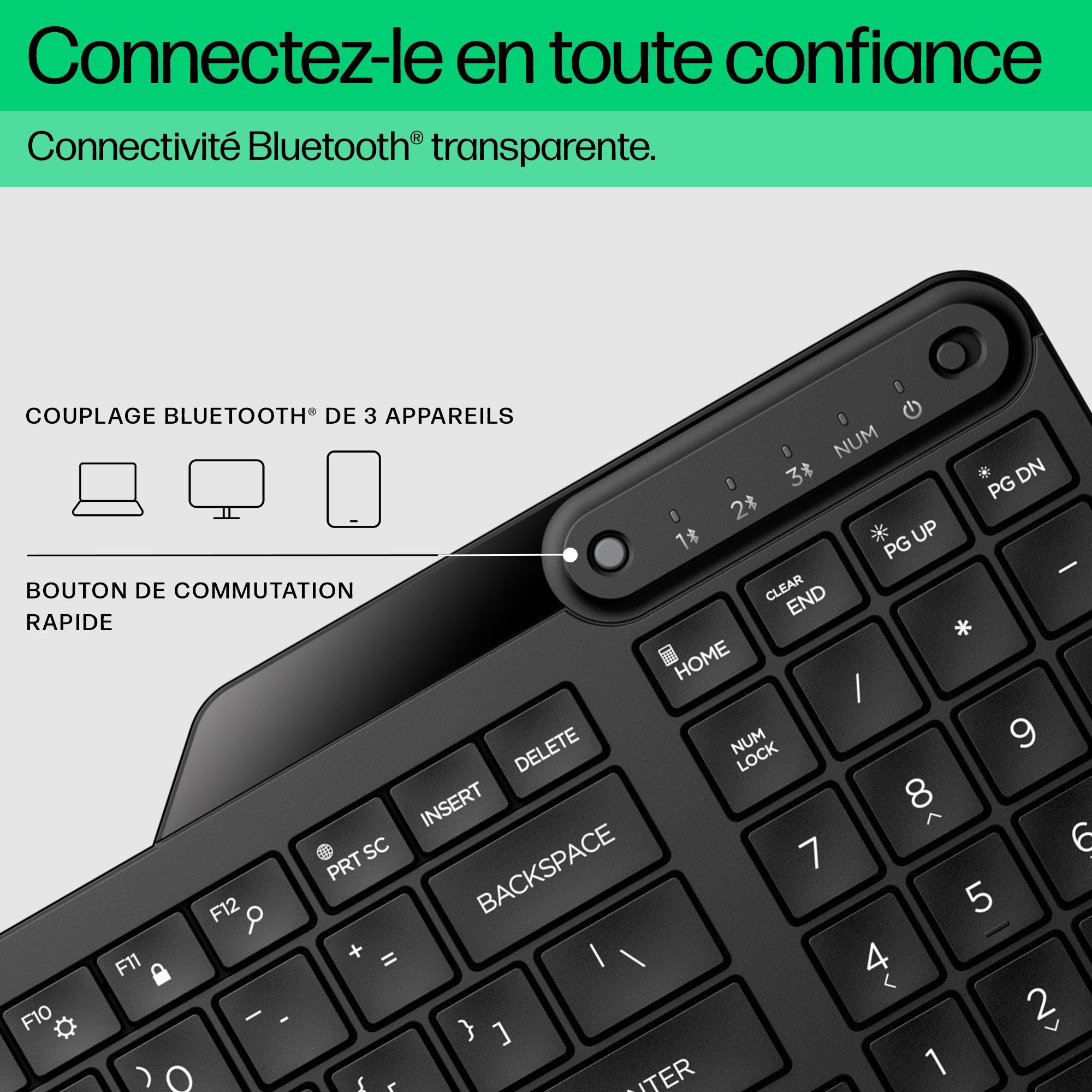 HP 460 Multi-Dev KBD FR