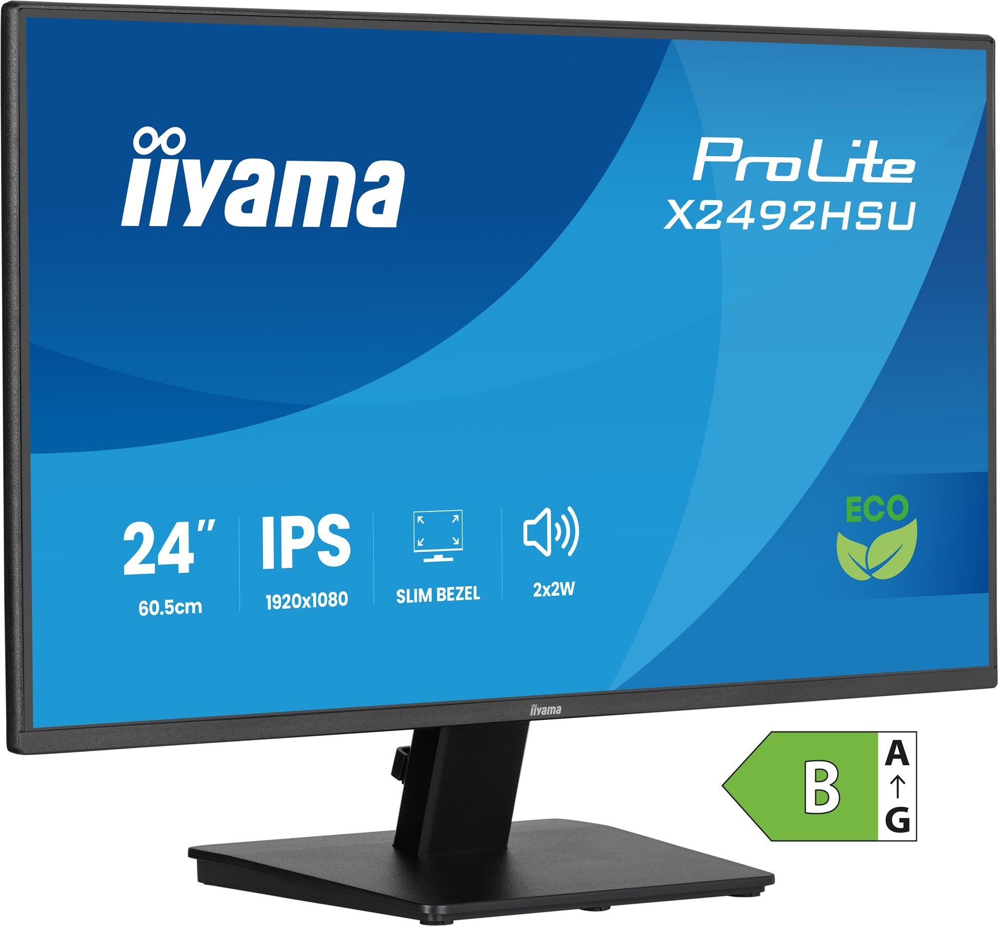 X2492HSU-B1 24" IPS 4-side slim bezel Gr