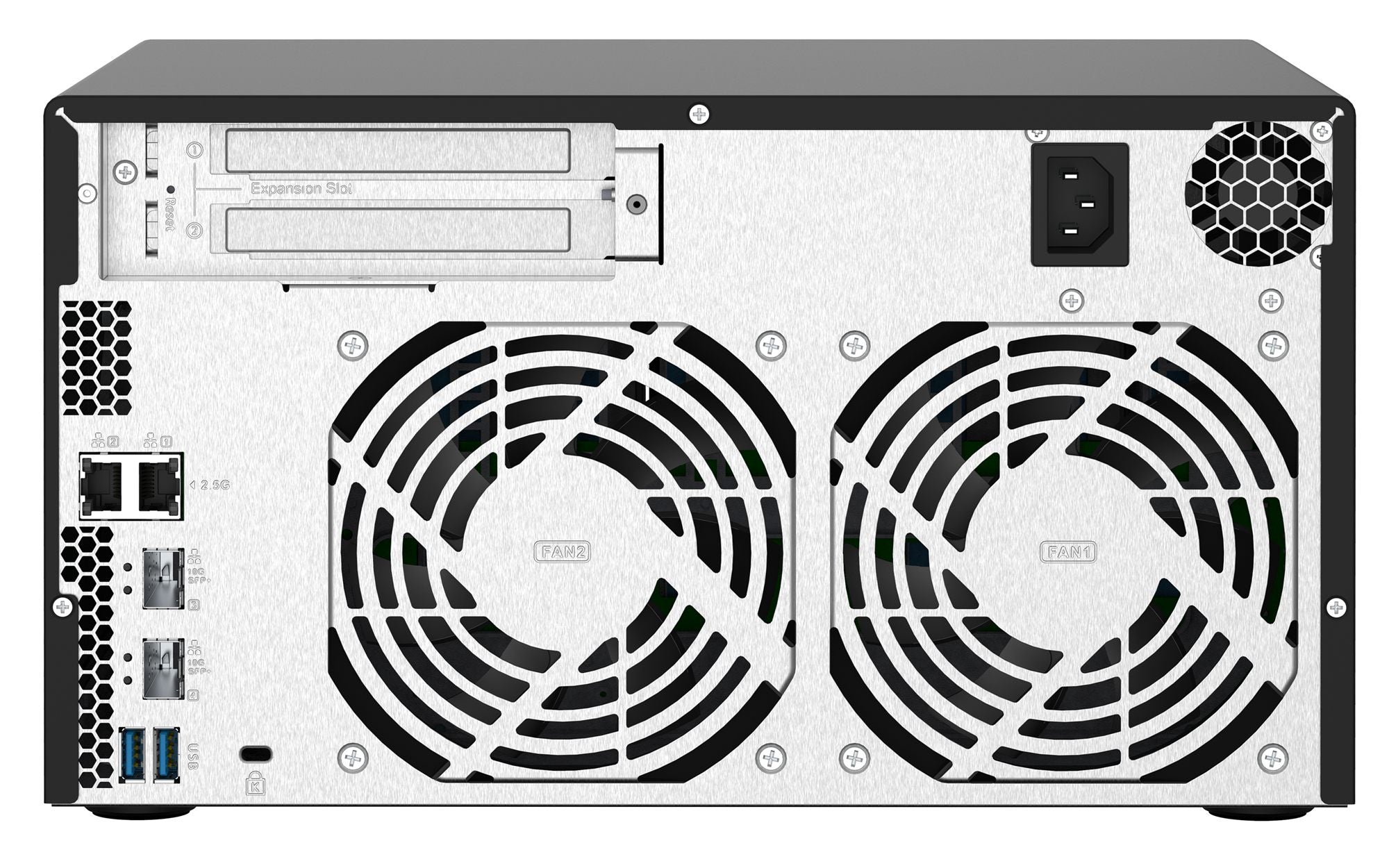 Desktop 8Bay NAS 4GB RAM 2x2.5Gbe Black