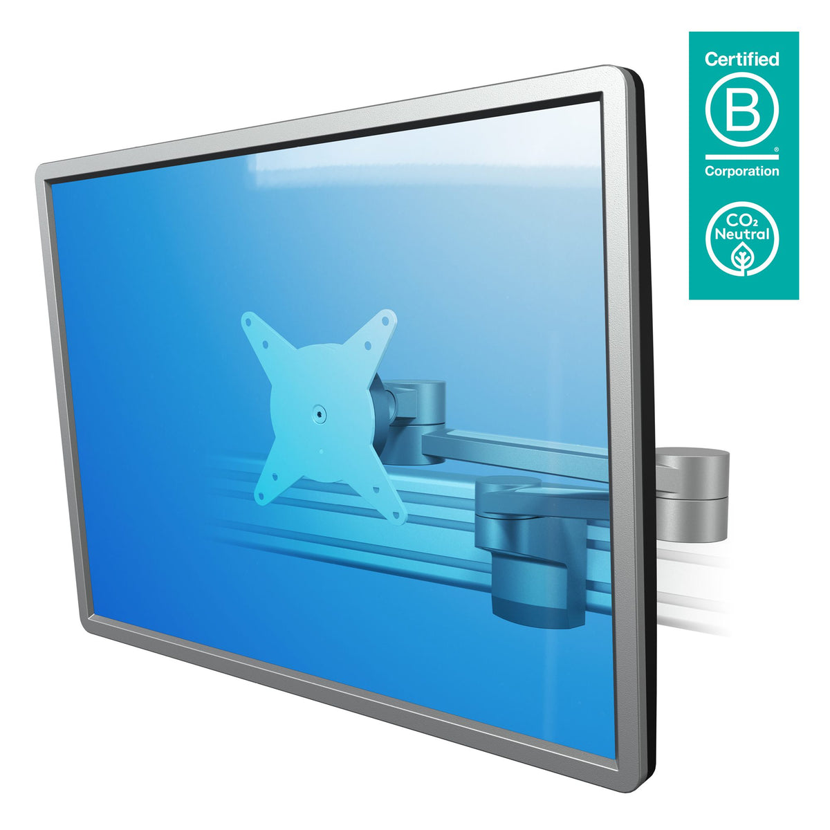 DATAFLEX Bras extensible sur rail Viewlite 58422 - 1 écran