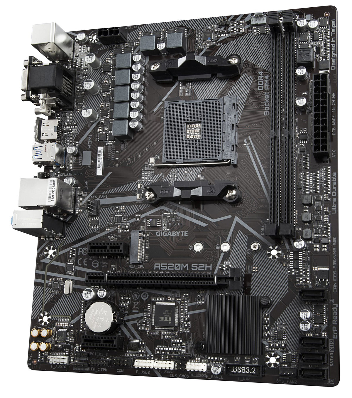 GIGABYTE A520M S2H carte mere AMD A520 Emplacement AM4 micro ATX