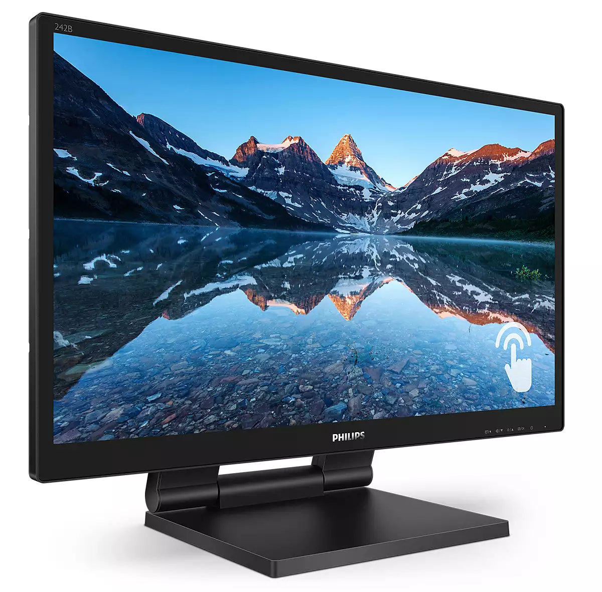 PHILIPS 242B9T 24" - écran tactile - 1920 x 1080 Full HD (1080p) @ 60 Hz - IPS - 250 cd/m² - 1000:1 - 5 ms - HDMI, DVI-D, VG DP,HP