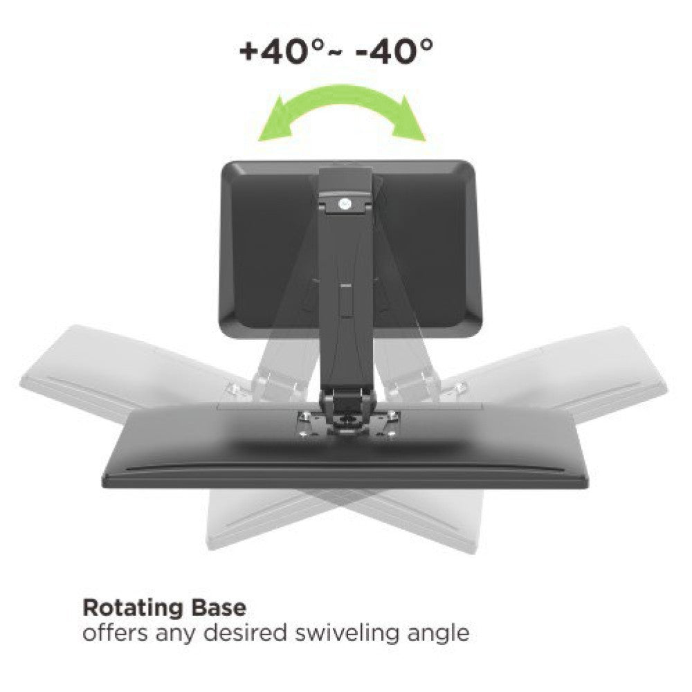 "Techly ICA-LCD 35TS Support de moniteur tactile 17-32"" a ressort a gaz"