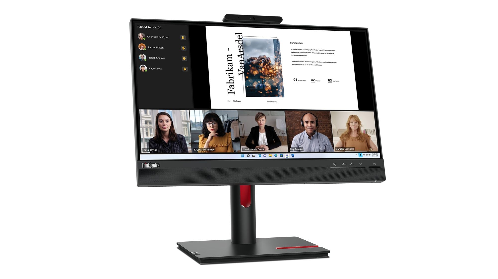 LENOVO ThinkVision TIO22 G5 21.5p Touch IPS WLED 16:9 250cd/m2 4ms HDMI DP USB