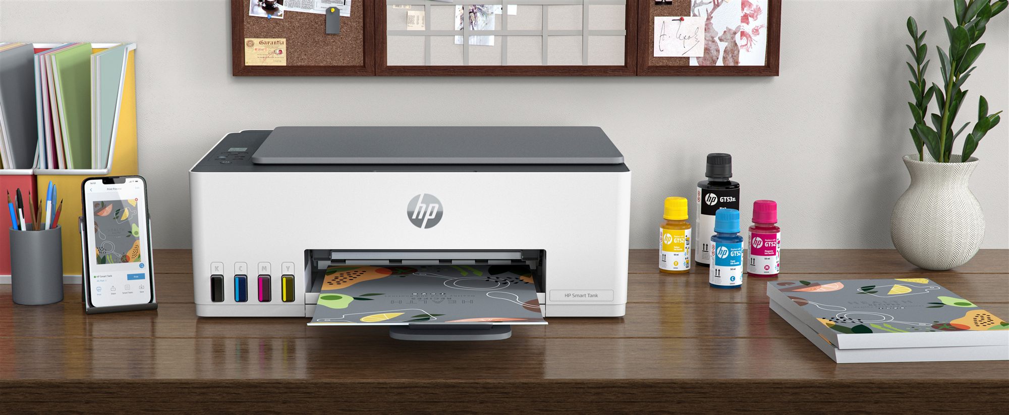HP Smart Tank 580 All-in-One Printer A jet d'encre thermique A4 4800 x 1200 DPI 12 ppm Wifi
